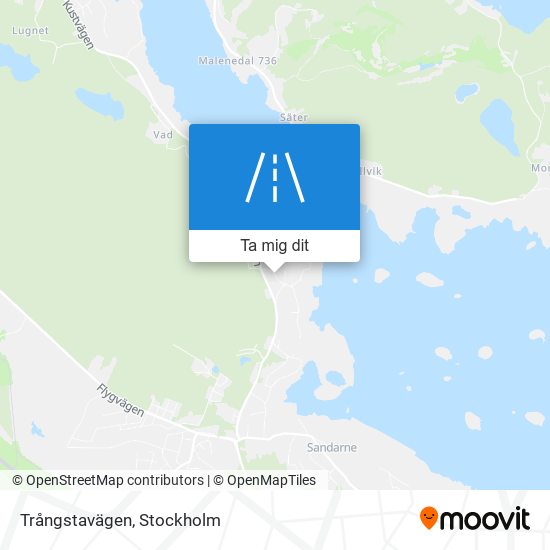 Trångstavägen karta