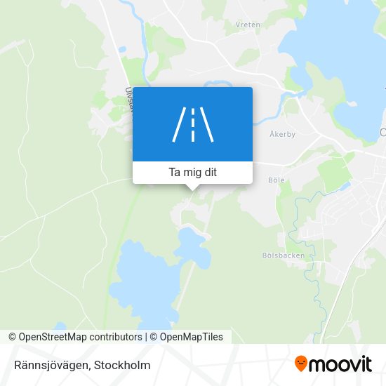 Rännsjövägen karta