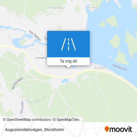 Augustendalsvägen karta