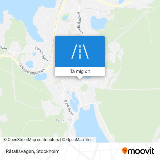 Råtallsvägen karta