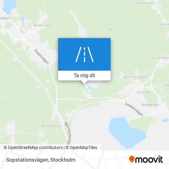 Sopstationsvägen karta