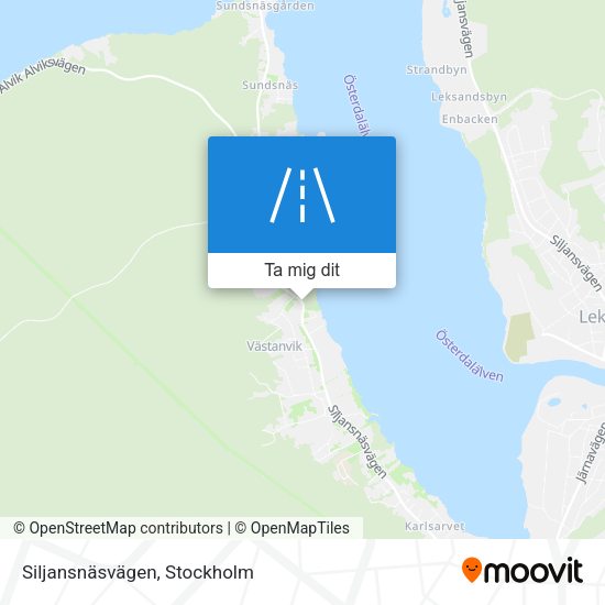 Siljansnäsvägen karta