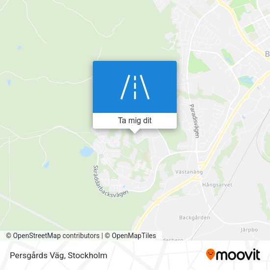 Persgårds Väg karta