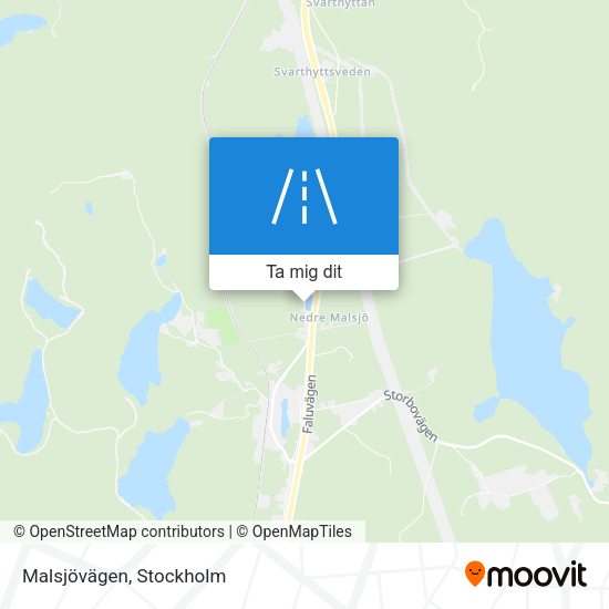 Malsjövägen karta