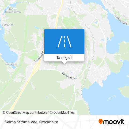 Selma Ströms Väg karta