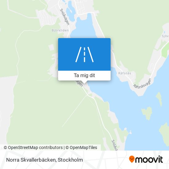 Norra Skvallerbäcken karta