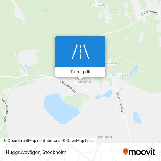 Huggruvevägen karta