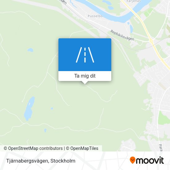 Tjärnabergsvägen karta