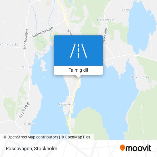 Rossavägen karta