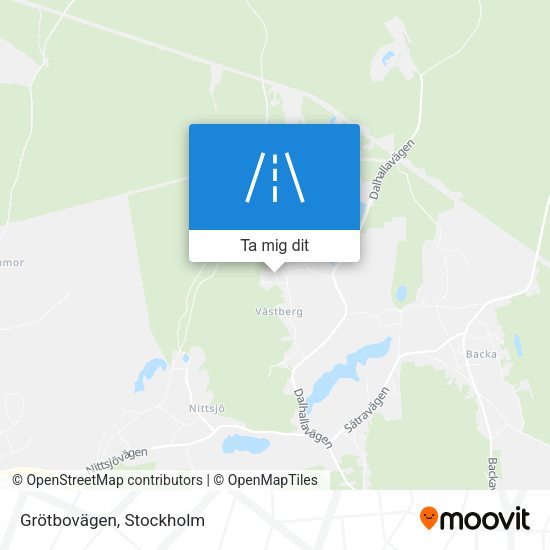 Grötbovägen karta