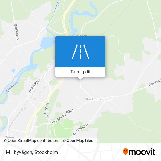 Millbyvägen karta