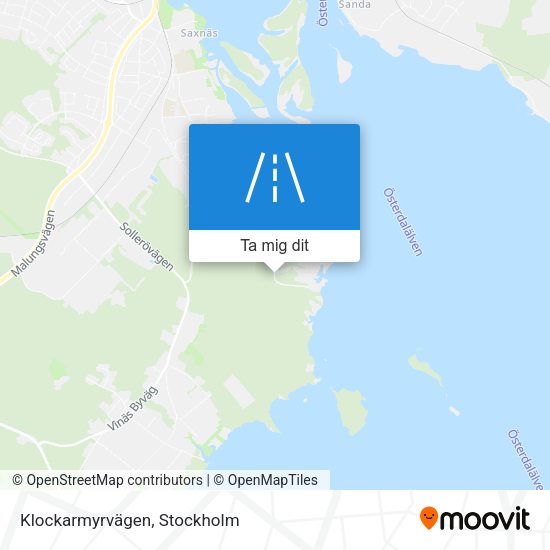 Klockarmyrvägen karta