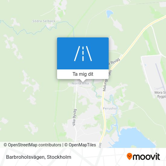 Barbroholsvägen karta