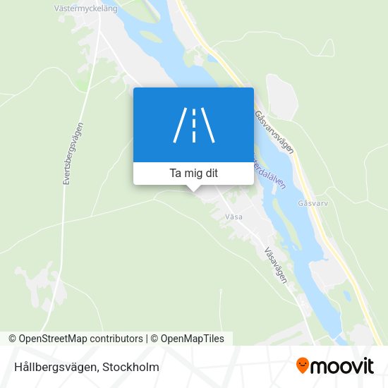 Hållbergsvägen karta