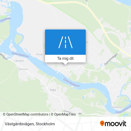 Västgärdsvägen karta