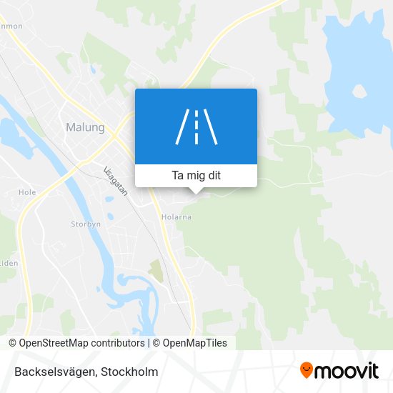 Backselsvägen karta