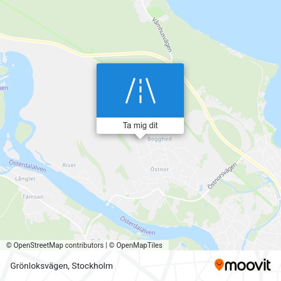 Grönloksvägen karta