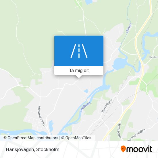 Hansjövägen karta