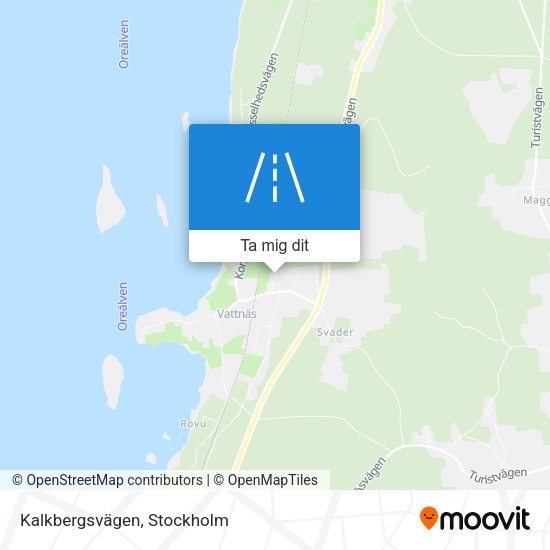 Kalkbergsvägen karta