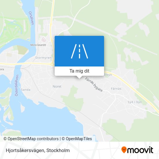 Hjortsåkersvägen karta