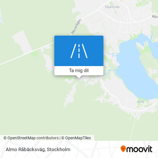 Almo Råbäcksväg karta