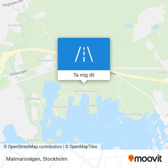 Malmarsvägen karta