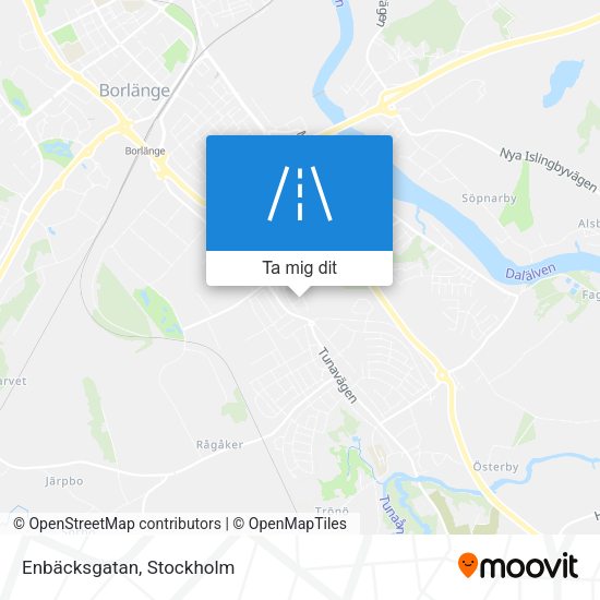 Enbäcksgatan karta