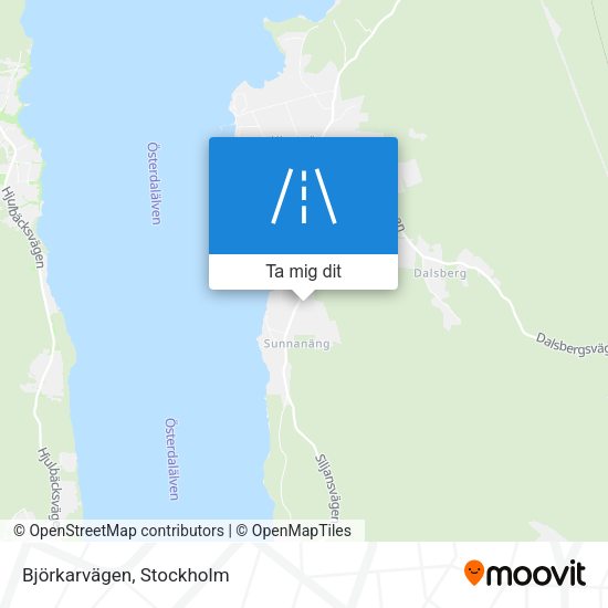 Björkarvägen karta