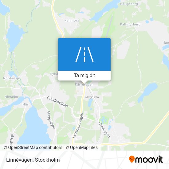 Linnévägen karta