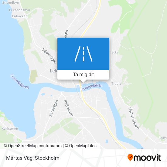 Mårtas Väg karta
