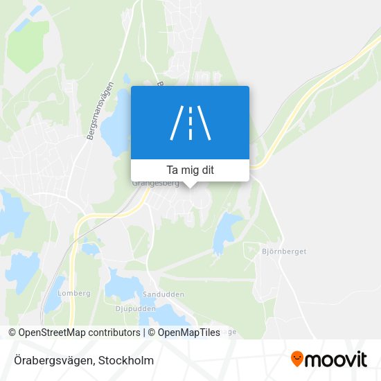Örabergsvägen karta