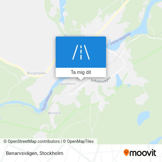 Benarvsvägen karta