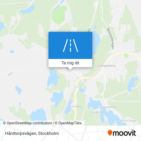 Hårdtorpsvägen karta