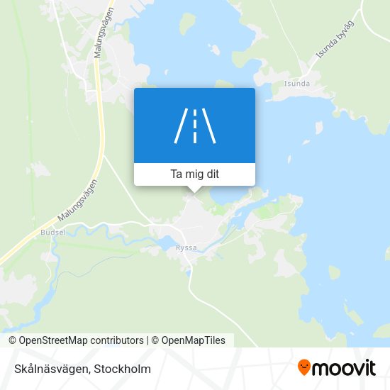 Skålnäsvägen karta