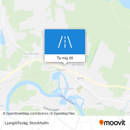 Ljunglöfsväg karta