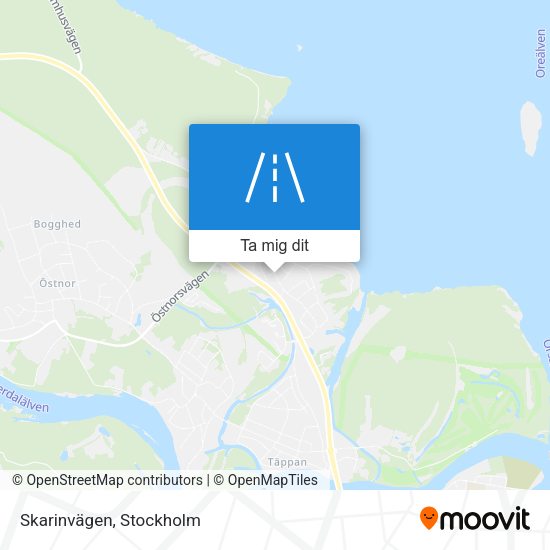 Skarinvägen karta