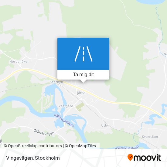 Vingevägen karta