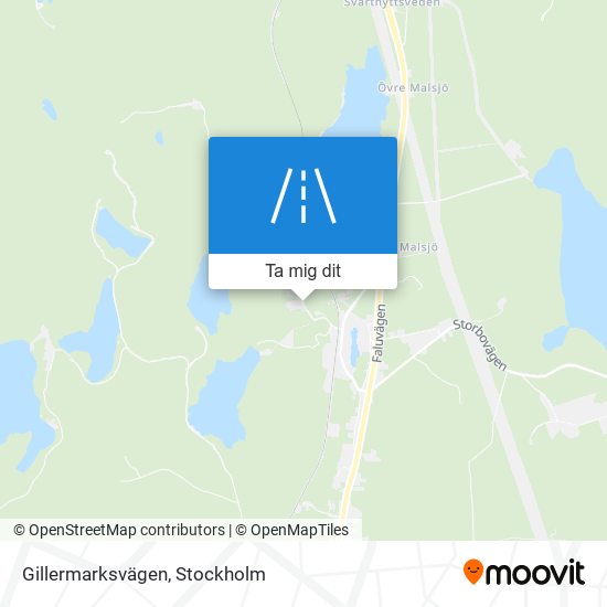 Gillermarksvägen karta