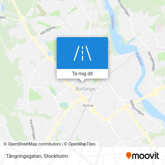 Tångringsgatan karta