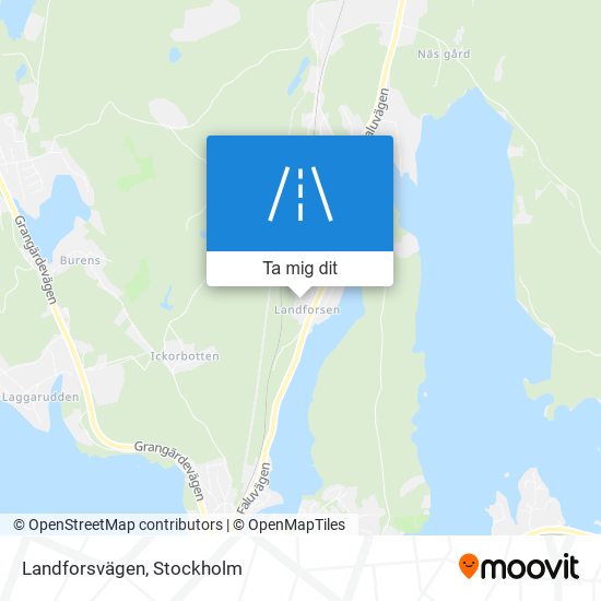 Landforsvägen karta