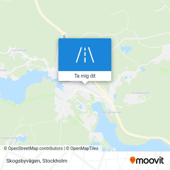 Skogsbyvägen karta