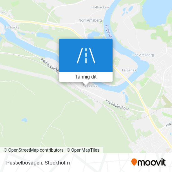 Pusselbovägen karta