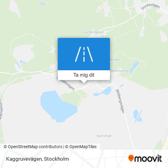 Kaggruvevägen karta