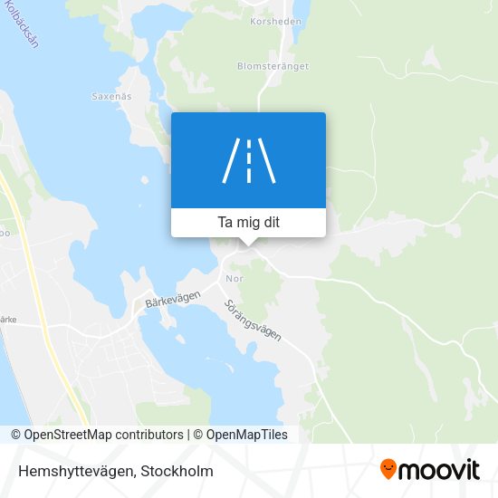Hemshyttevägen karta