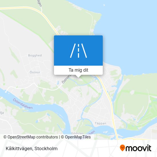 Kålkittvägen karta