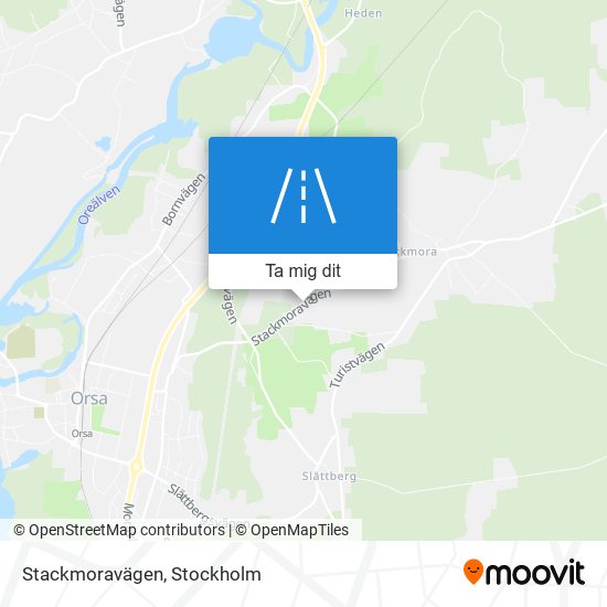 Stackmoravägen karta