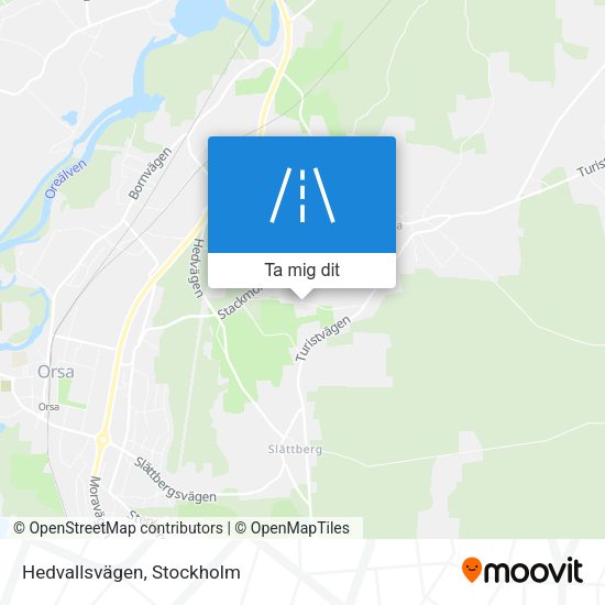 Hedvallsvägen karta