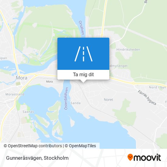 Gunneråsvägen karta