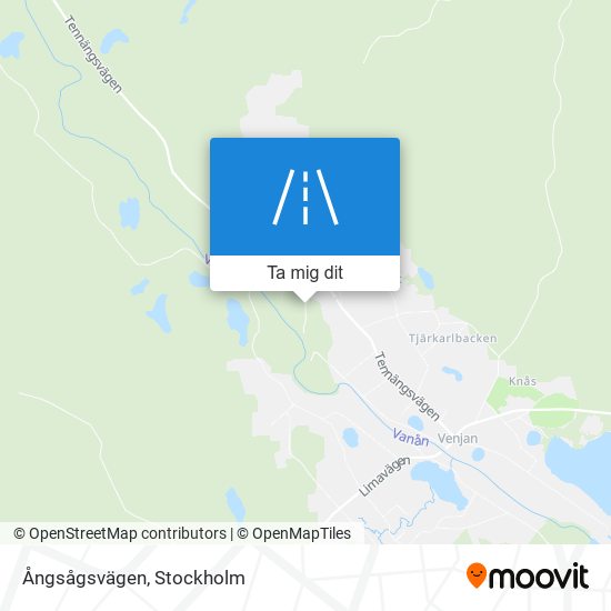 Ångsågsvägen karta