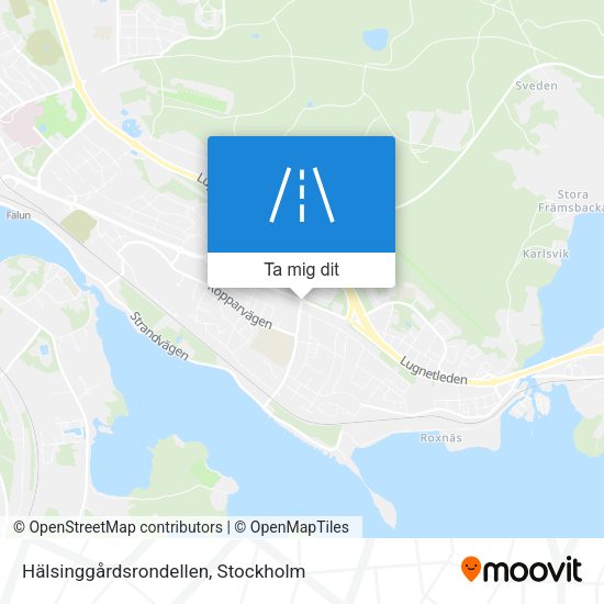 Hälsinggårdsrondellen karta